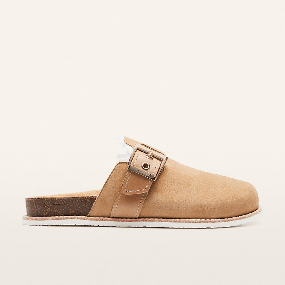 Margot Biscuit/Shearling Women's Casual Flats | FRANKIE4