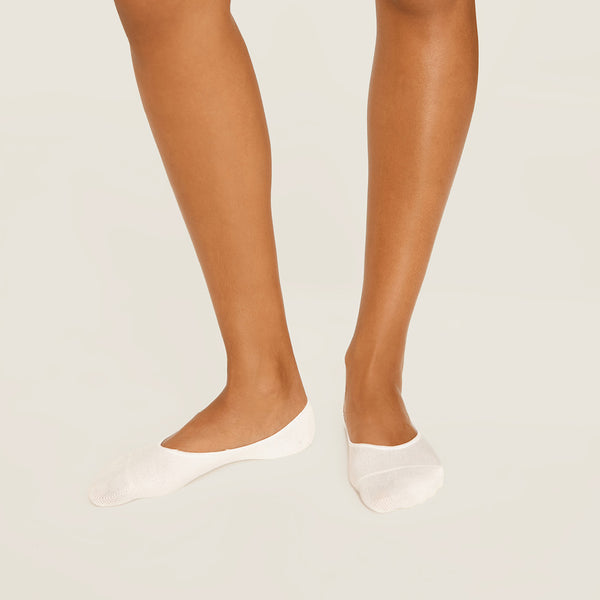 No-Show Adult White Bamboo 3 Pack
