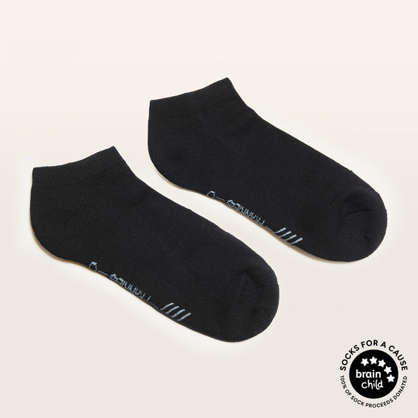 Ankle Adult Black Bamboo Cushioned 2 Pack