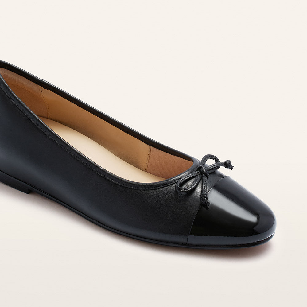 Trinity Black/Black Patent Women's Dress Flat