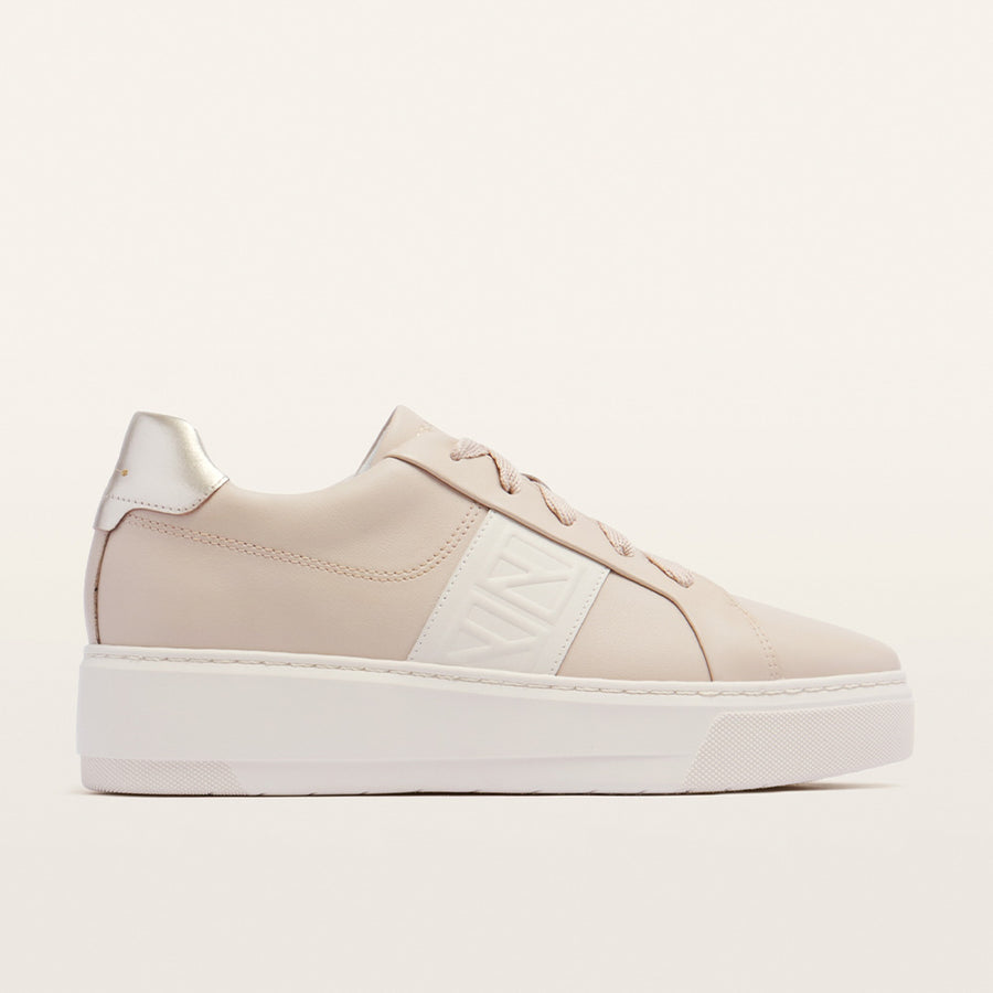 Ruby Riley Shoes Riley II Ecru Women's Sneaker | FRANKIE4