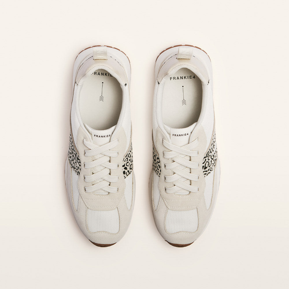 Axel II White/Leopard Print Women's Sneaker | FRANKIE4