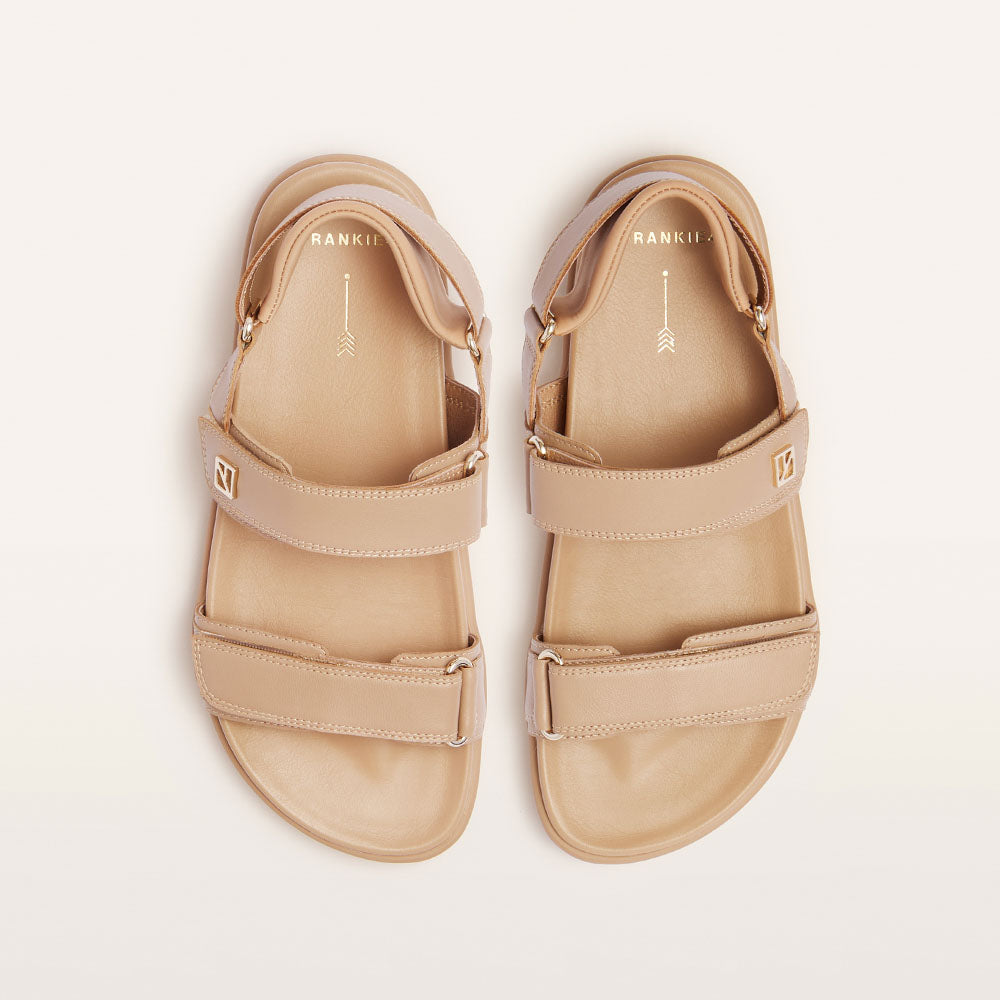 Rome Camel Women's Flat Sandal | FRANKIE4