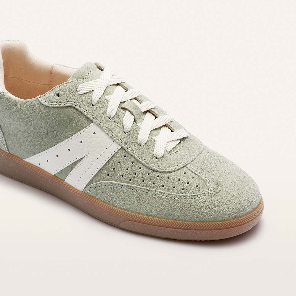 ラスフィ Levi Pistachio Suede Women's Sneaker | FRANKIE4