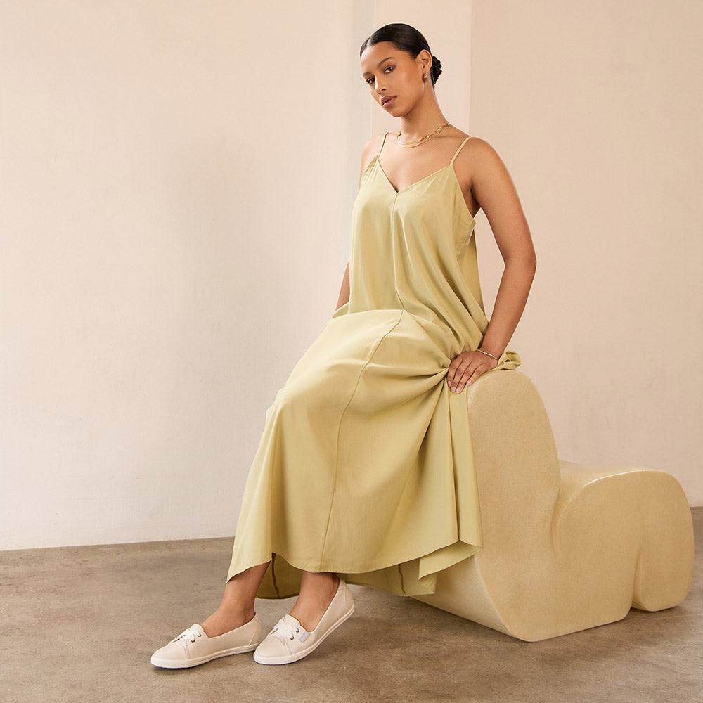 Hannah III Chalk Emboss Women's Casual Flat | FRANKIE4