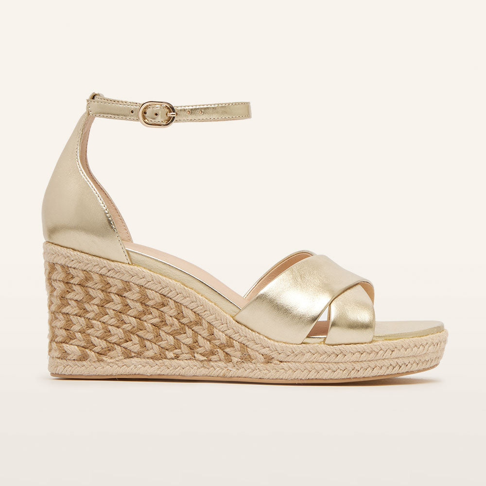 Baker Gold Tumbled Heels