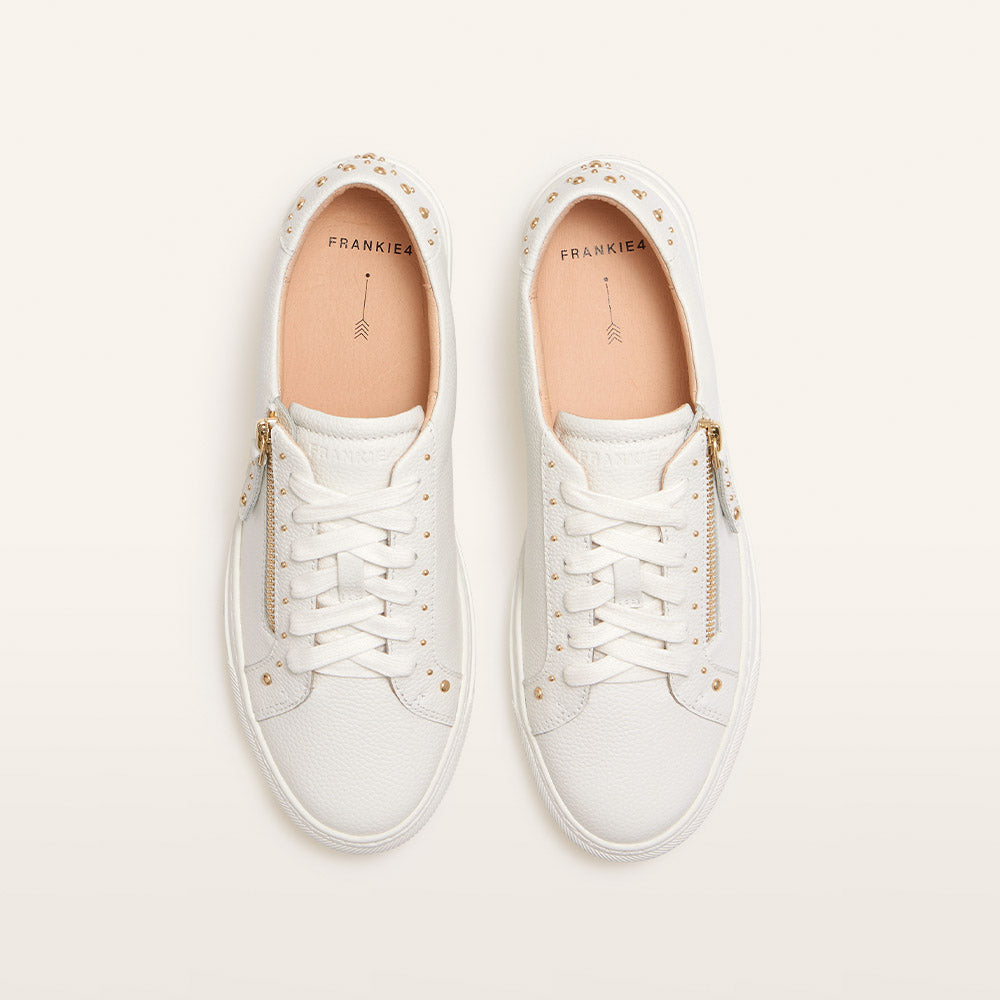 Billie White Stud Women's Sneaker | FRANKIE4