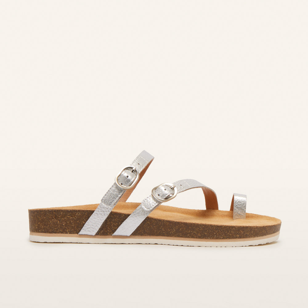 Blake Silver Tumbled Women's Slide