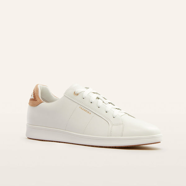 Jackie V White/Tan Mix