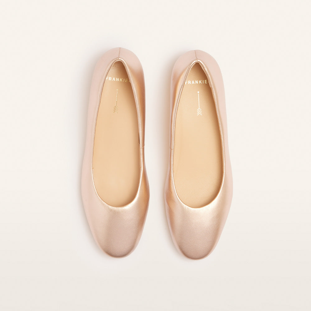 rose gold dress flats Rose Gold Rock Glitter Pointy Toe Flats with Ankle Strap & Organza Bow, Fall Wedding Shoes, Bride Shoes, Bridesmaids Shoes, Holiday SHoes