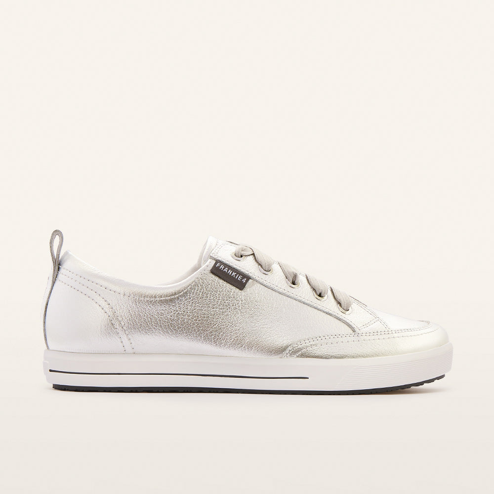 Ellie V Silver Tumbled Sneakers
