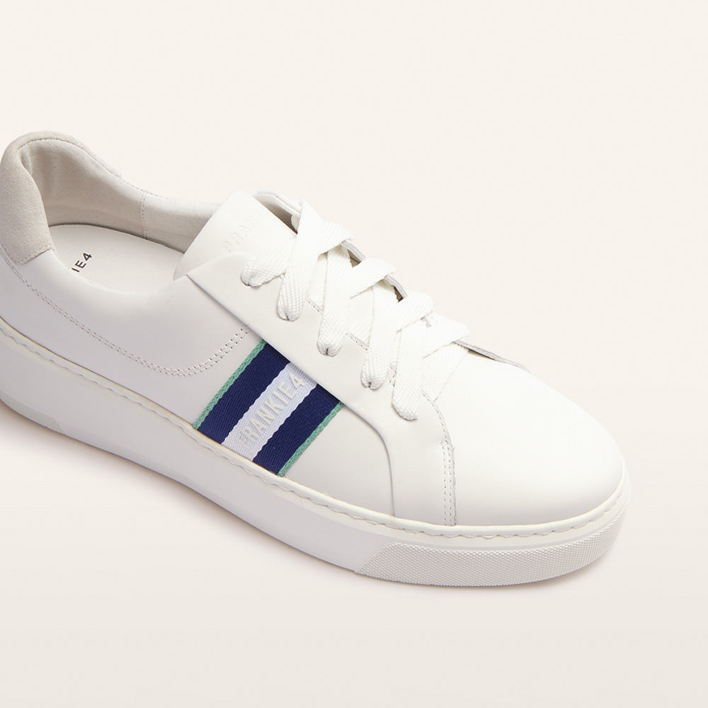 Riley White/Navy Women's Sneaker | FRANKIE4
