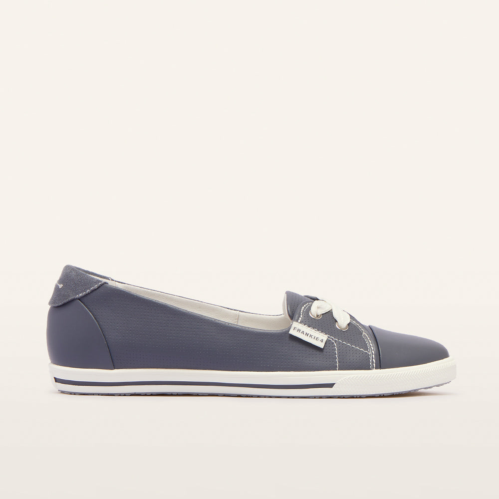 Hannah III Denim Punched Flats