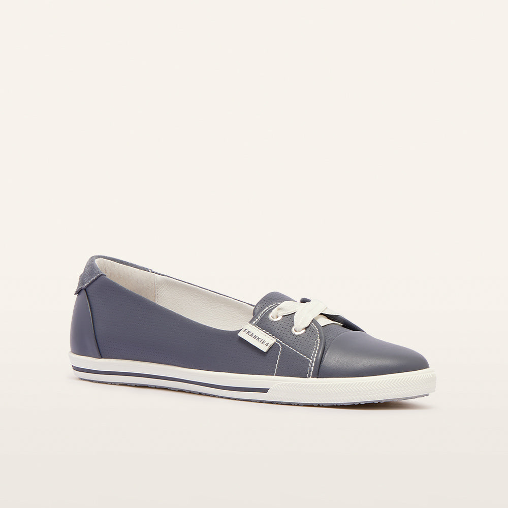 Hannah III Denim Punched Women's Casual Flat | FRANKIE4