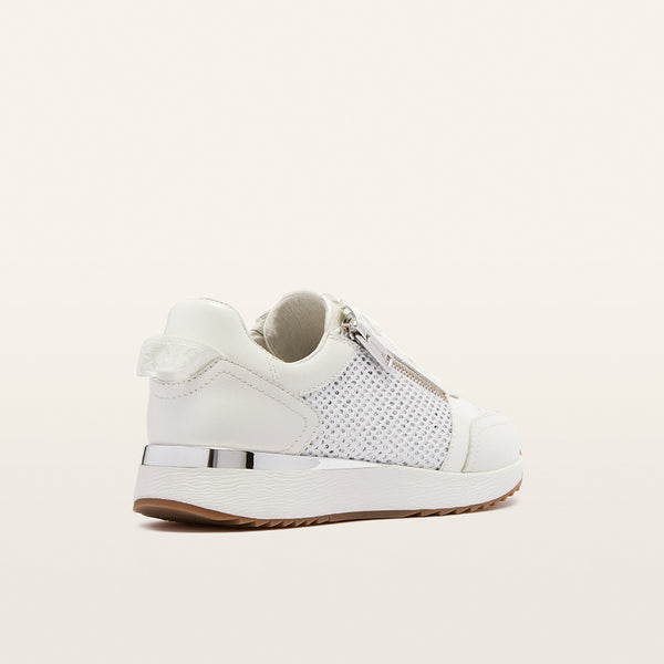 Brooklyn III White/Silver Mesh