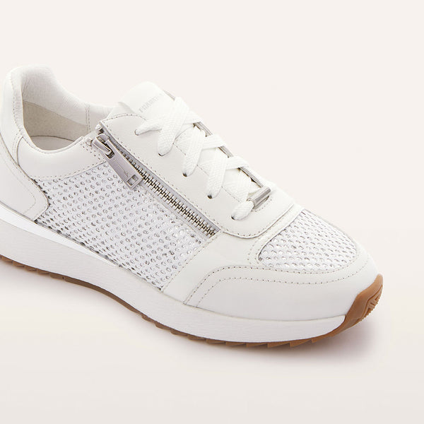Brooklyn III White/Silver Mesh