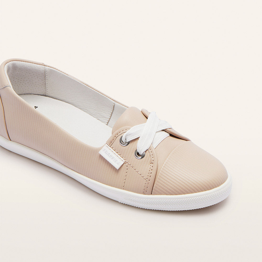 Hannah III Light Blush Emboss Women's Casual Flat | FRANKIE4