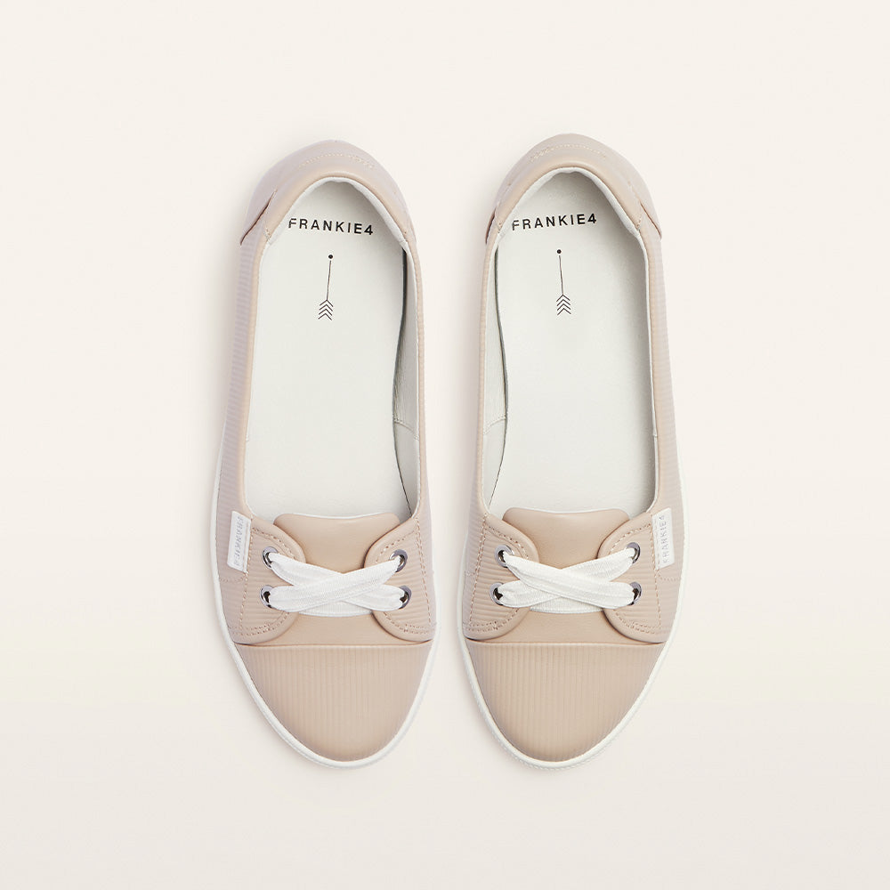 Hannah III Light Blush Emboss Women's Casual Flat | FRANKIE4