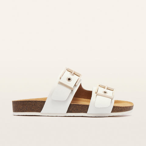 Tommy Soft White Tumbled Women's Slide FRANKIE4