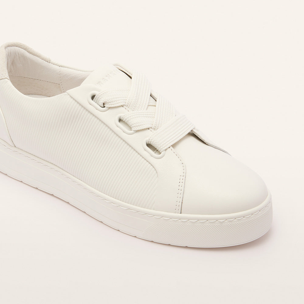 Mya II Soft White Emboss Women's Sneaker | FRANKIE4