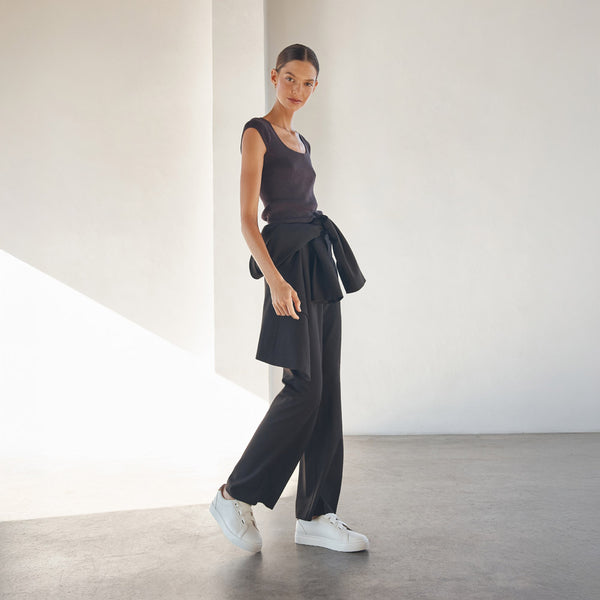 Mya II White/Leopard Print