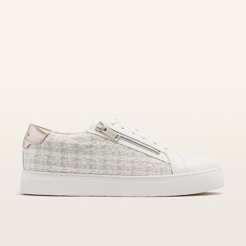 Billie II Soft White Tweed