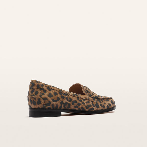 Franklin Dark Leopard Print Suede