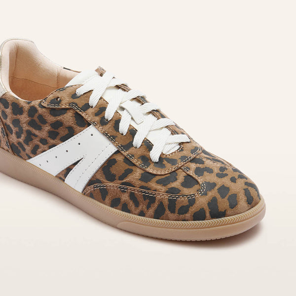 Levi Leopard Print Suede