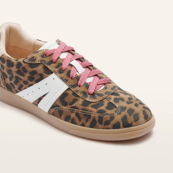 Levi Leopard Print Suede