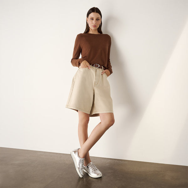 Ellie V Silver Tumbled