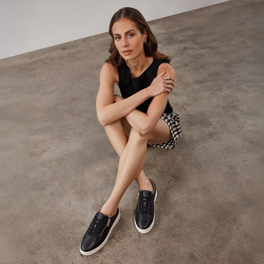 Billie II Black Emboss Women's Sneaker | FRANKIE4