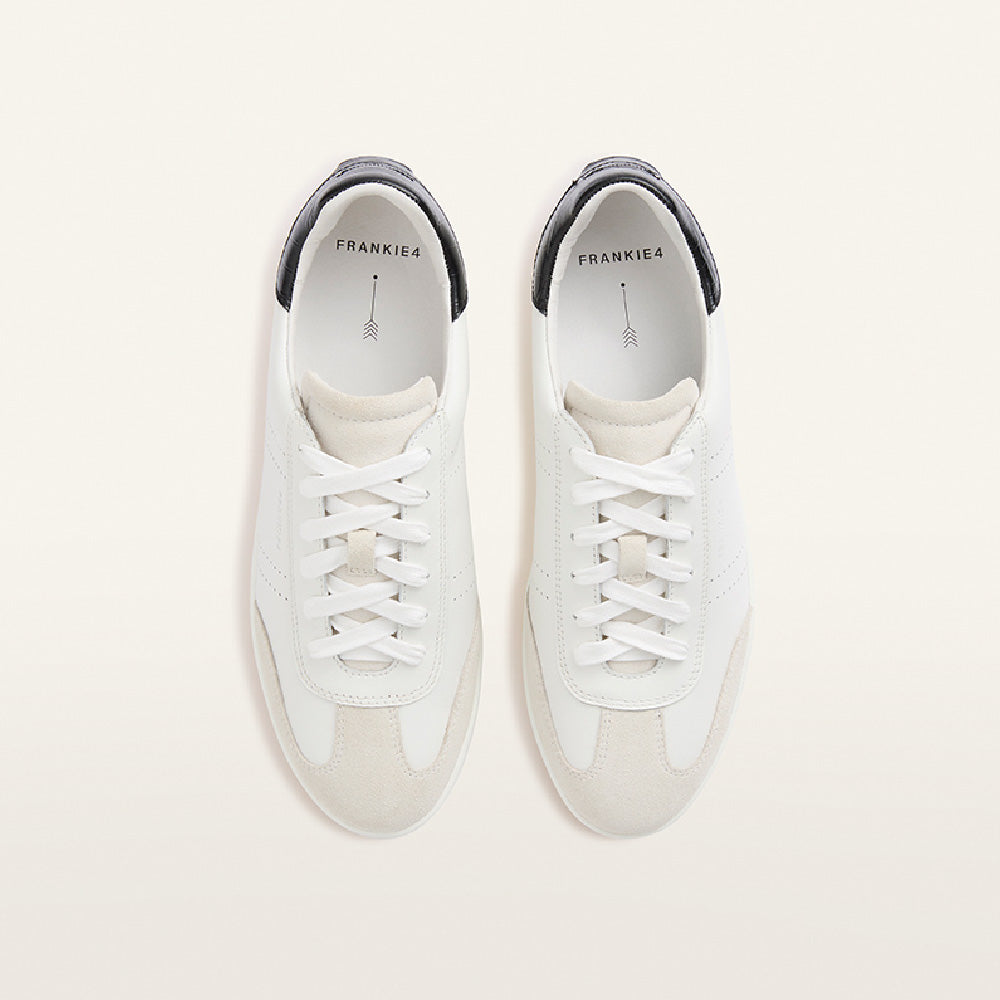 Emboos White Drew White/Black Croc Emboss Women's Sneaker | FRANKIE4