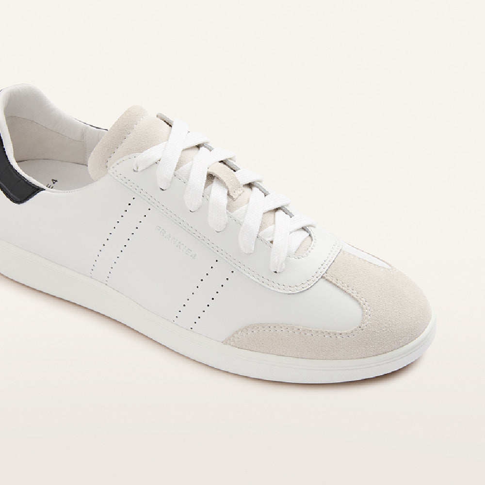 Emboos White Drew White/Black Croc Emboss Women's Sneaker | FRANKIE4