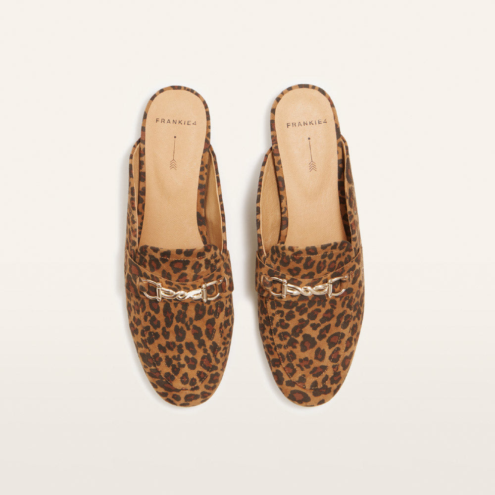 Grace Leopard Print Suede Dress flat | FRANKIE4