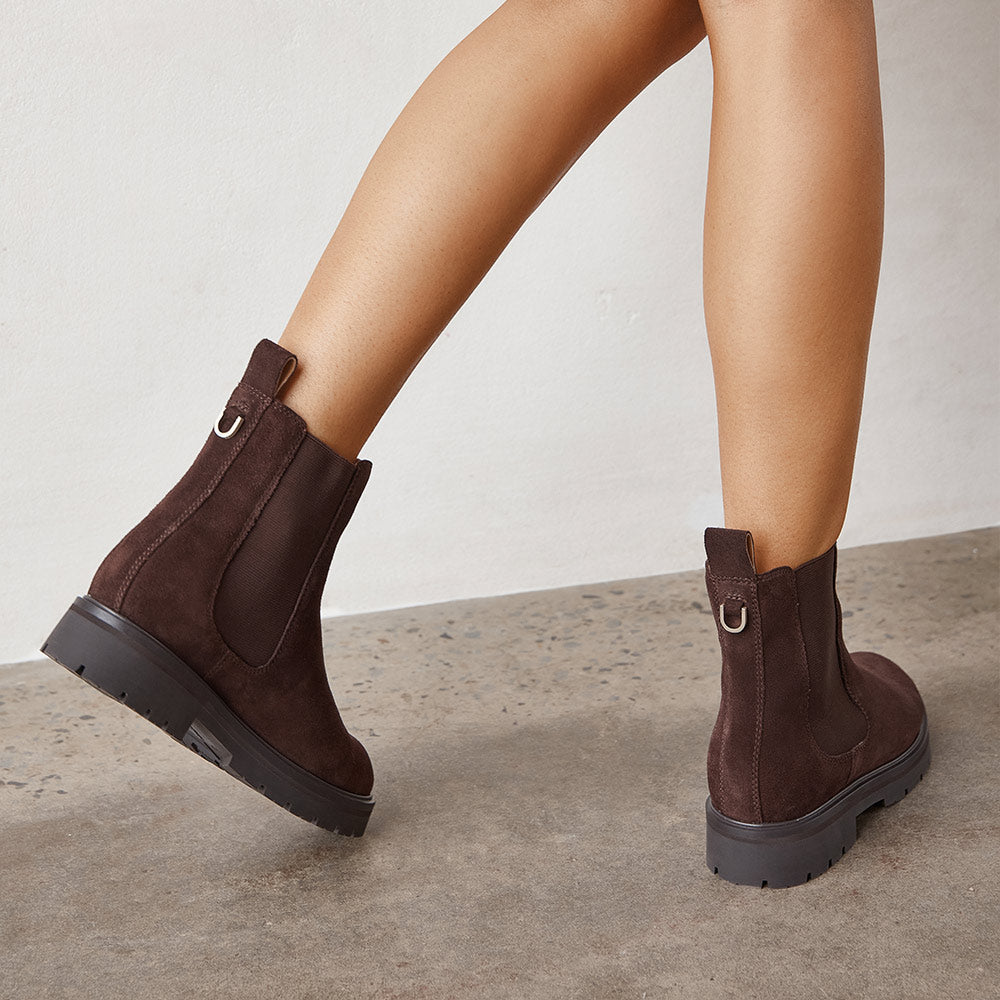 Rocco II Chocolate Suede Women's Boot | FRANKIE4