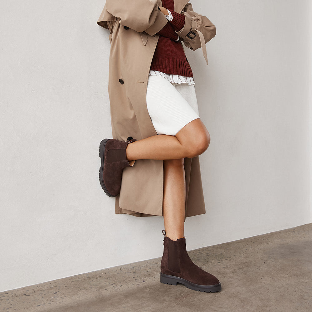 Rocco II Chocolate Suede Women's Boot | FRANKIE4