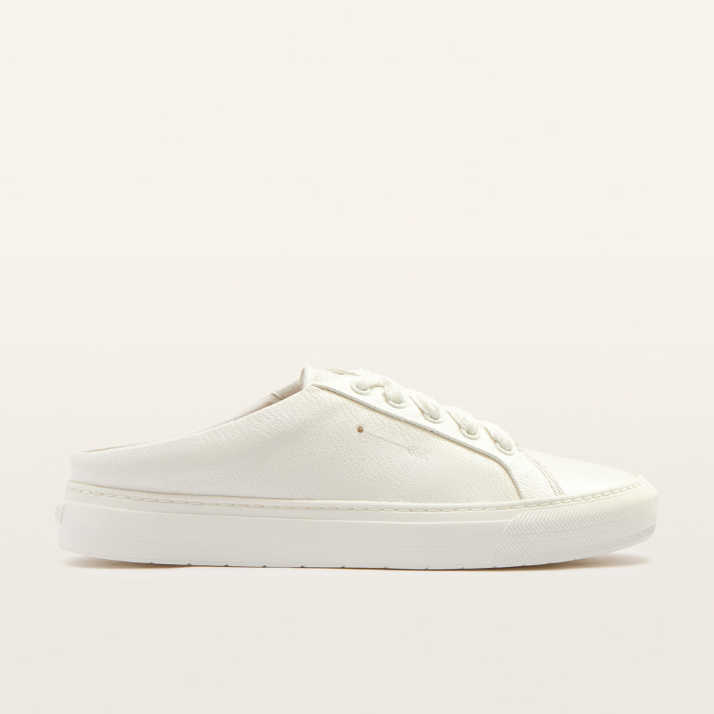 Lincoln White Tumbled Women's Sneakers