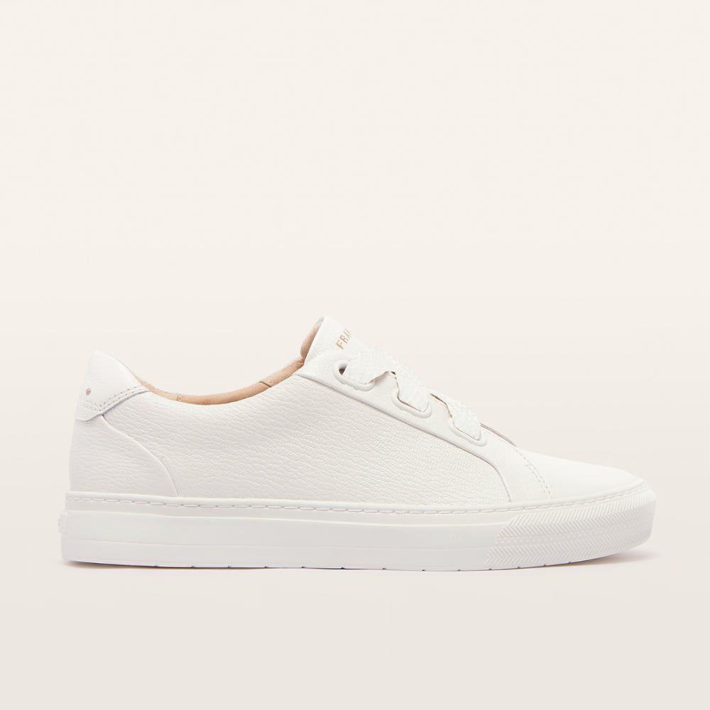 Mya White Tumbled Sneakers