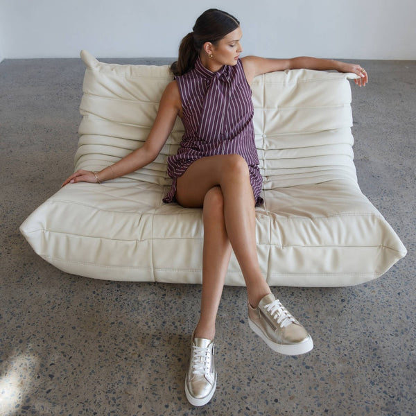 Billie II White Gold Tumbled