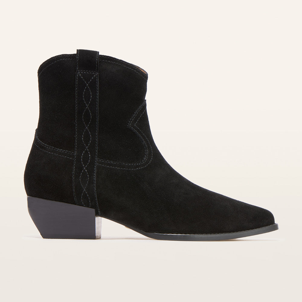 Shadow Black Suede Boots