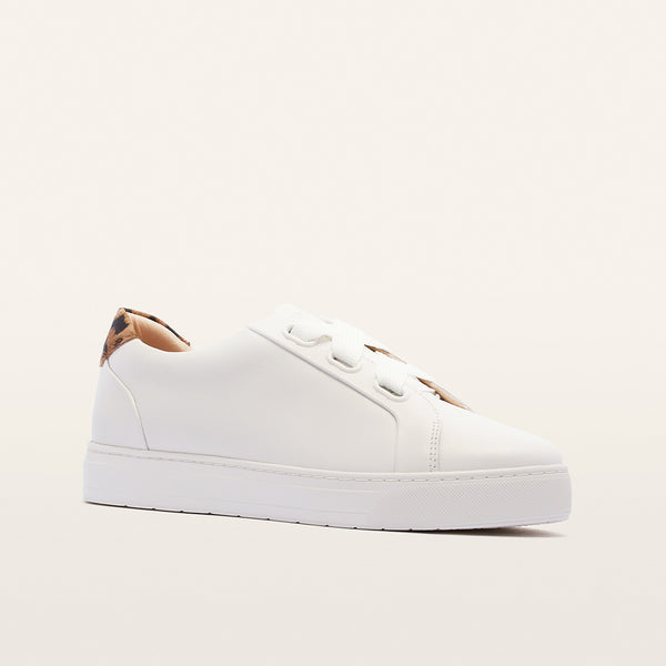 Mya II White/Leopard Print