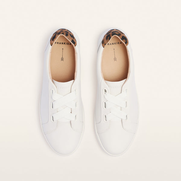 Mya II White/Leopard Print