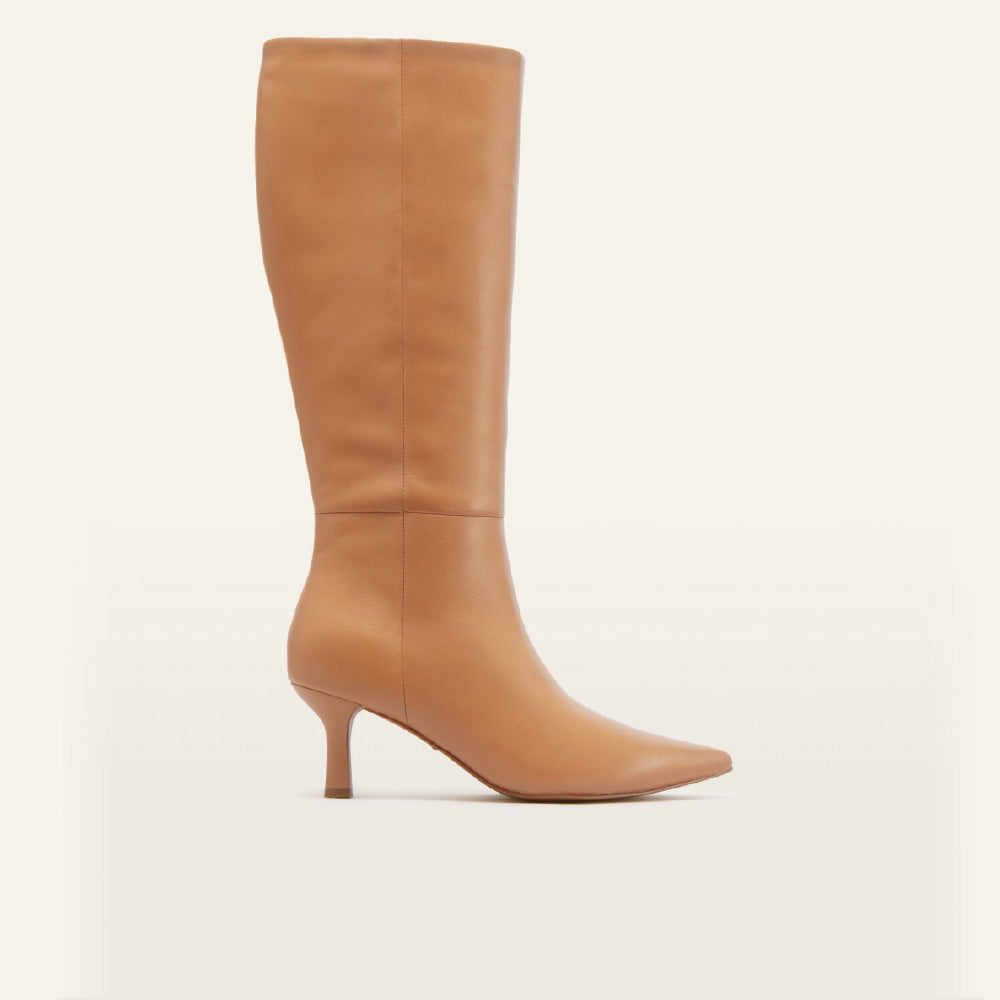 Allegra Tan Women's High Heel Boots
