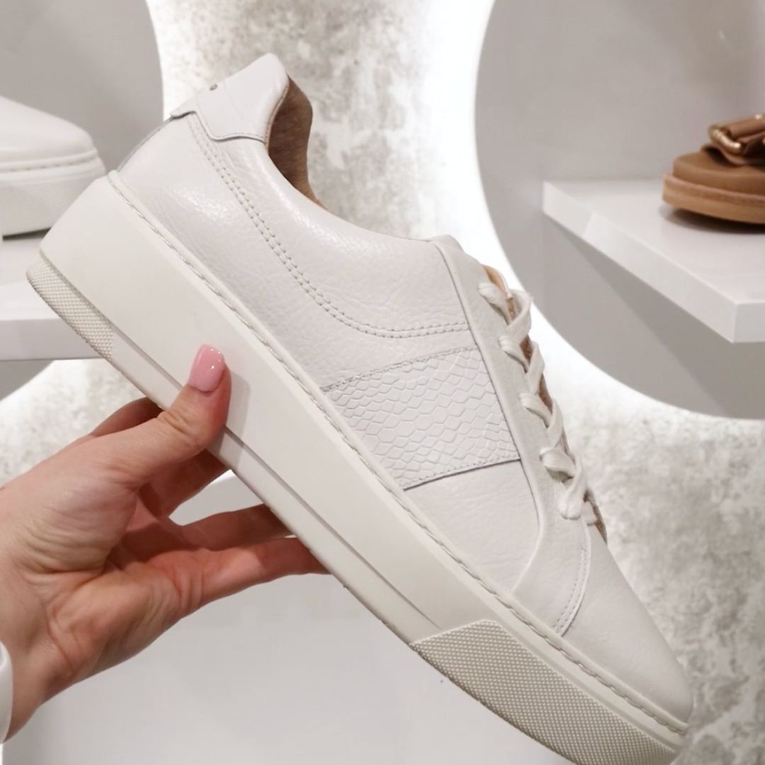 Riley White Tumbled Women's Sneaker | FRANKIE4