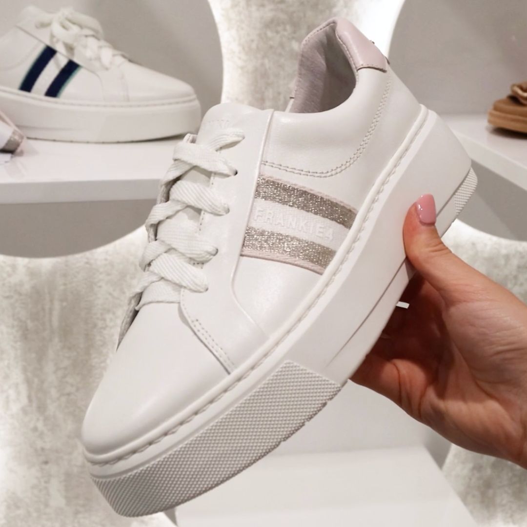 Adélie White Riley White/Pink Tint Women's Sneaker | FRANKIE4