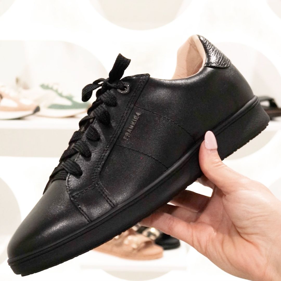 Jackie V Black/Black Women's Sneaker | FRANKIE4