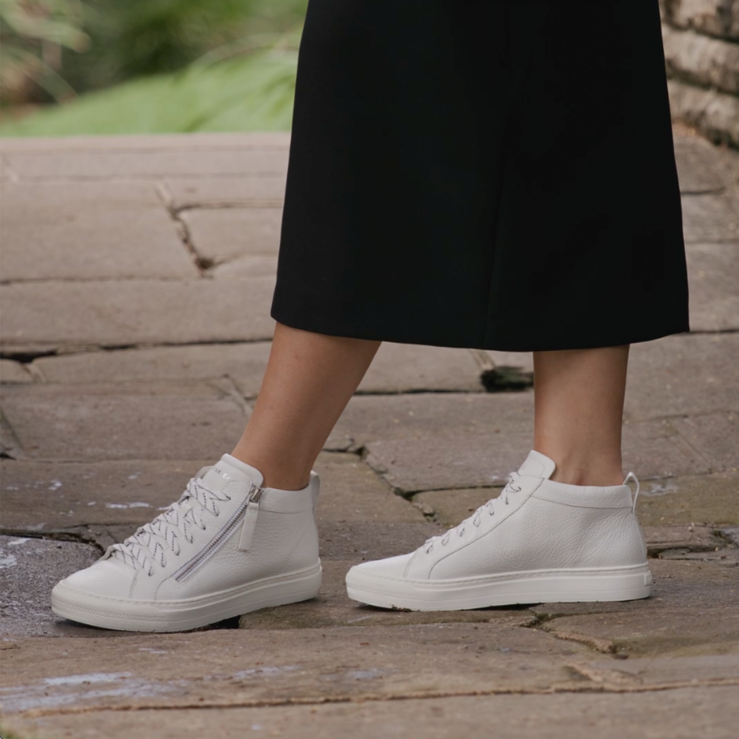 Morgan White Tumbled Women's Sneaker FRANKIE4 - Main Image