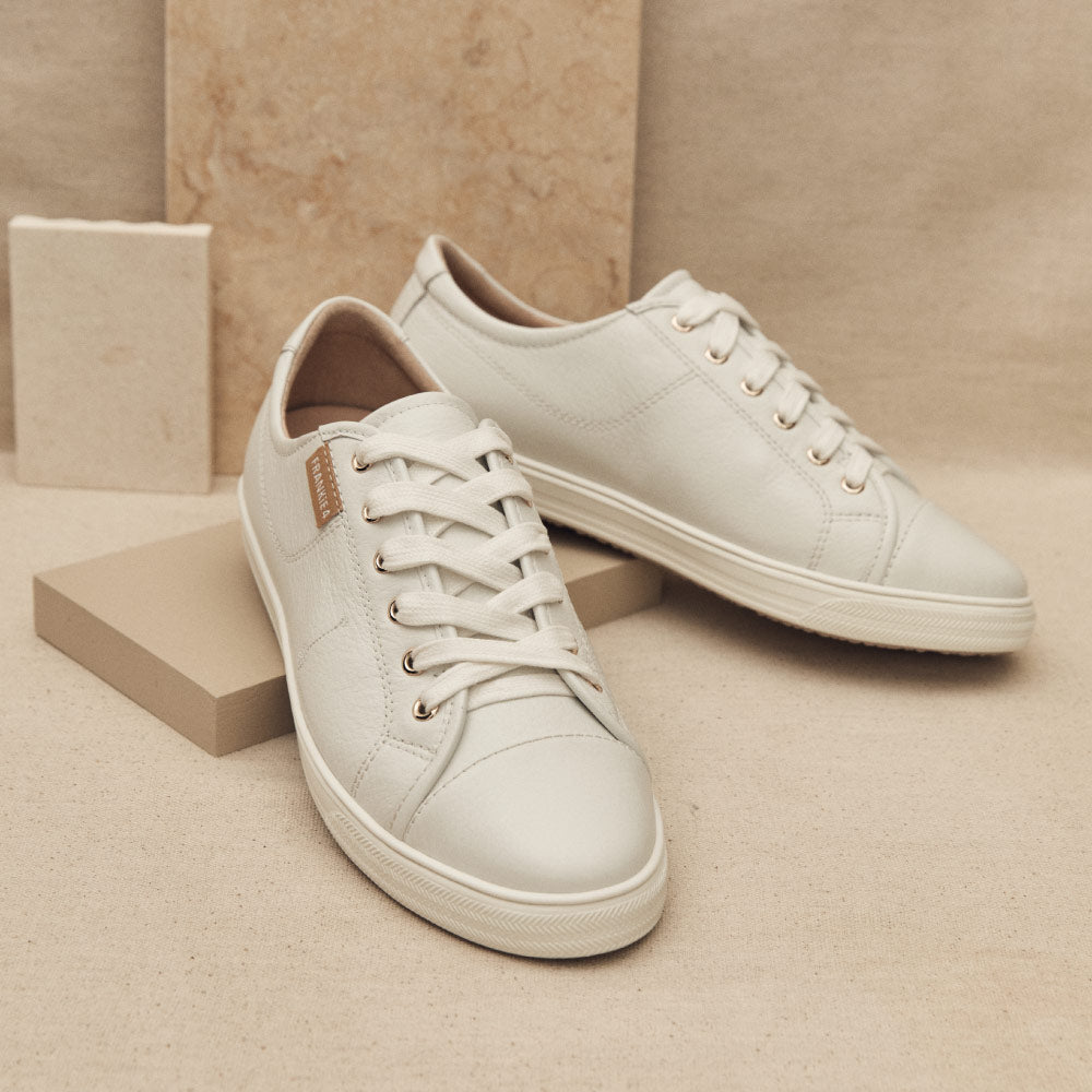 NAT II White Tumbled Women's Sneakers | FRANKIE4