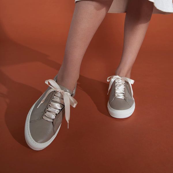 Shoelace Cream Satin