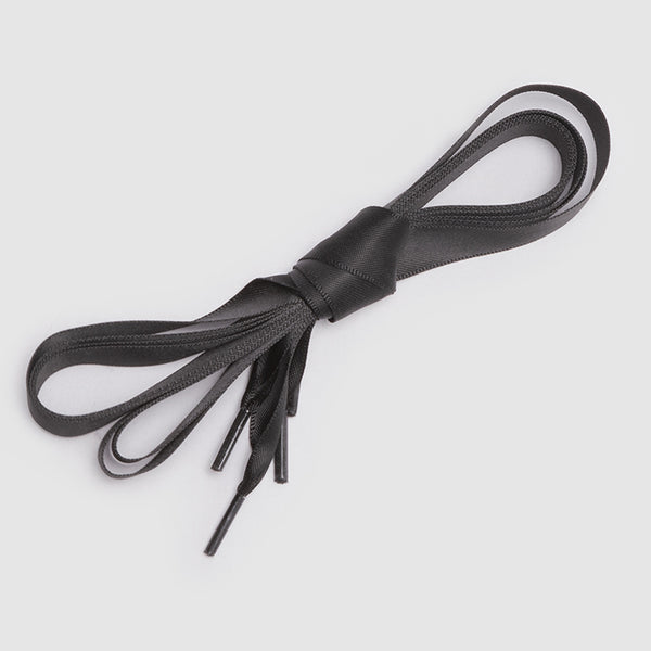 Shoelace Black Satin